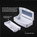 Nail Sterilizer Tray Disinfection Pedicure Manicure Box Nails Art Bo Ew