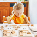 Wooden Number Math Calculate Board Montessori Puzzle Kids Educational Toys