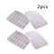 2pcs 21 Grid Fresh-keeping Plastic Storage Box Single Layer Dumpling Sus AXX
