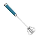 2x Stainless Steel Manual Egg Whisk Beater Stirrer for Kitchen Milk Bread