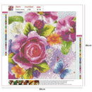 5D DIY Full Round Drill Diamond Painting Cross Stitch Embroidery (Flower01)