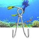 Stainless Steel Diving Double Hook Drift Swimming Safety Equipment I5G5 P3L7
