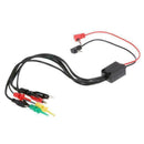 Power Supply Test Lead Cable Kit 2 Alligator Clip 2 Plug Kit Hook Banana F4G6