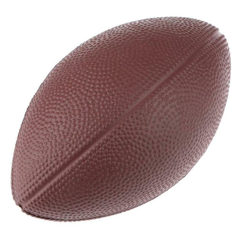 Mini Soft PU Foam Material Brown Anti-stress Rugby Soccer Squeeze Ball A