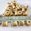 100x Wooden Empty Thread Spools for Sewing Craft Wire Ribbon Floss 14mmx12mm