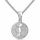 Football Pendant Necklace Men Alloy + Stainless Steel Chain Soccer Ball Hip