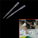 100PCS 3ML Transparent Pipettes Disposable Safe Dropper  Graduated Pipettes M&E