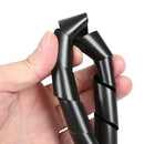20mm Dia 8.2ft 2.5M Spiral Cable Wire Wrap Tube Computer Manage Cord