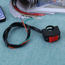 12V 2 Wires Motorcycle Handlebar On/Off Button Switch for LED Headlight Fog Lamp