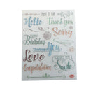 common words transparent clear silicone stamp seal for diy scrapbooking decor TE