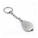 Portable 15X Folding Key Ring Magnifier Key Chain Magnifying Glass Loupe Tool