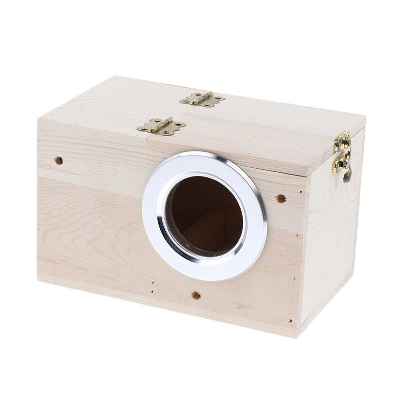 Parakeet Nest Box,Budgie Nesting House,Breeding Box for Parrot Mating Right Open