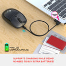 Wireless Mouse 2.4GHz Receiver 2400DPI Mute Office Mice for Laptop PC Computer