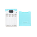 3 in 1 Solar Charger Power Bank 12000mAh USB Battery Blue