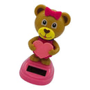 Solar Powered Dancing Swinging Bear For Car Windowsill Gifts