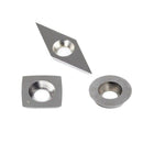3Pcs Tungsten Carbide Cutters Inserts Set For Wood Lathe Turning Tools(Incl Y4W9