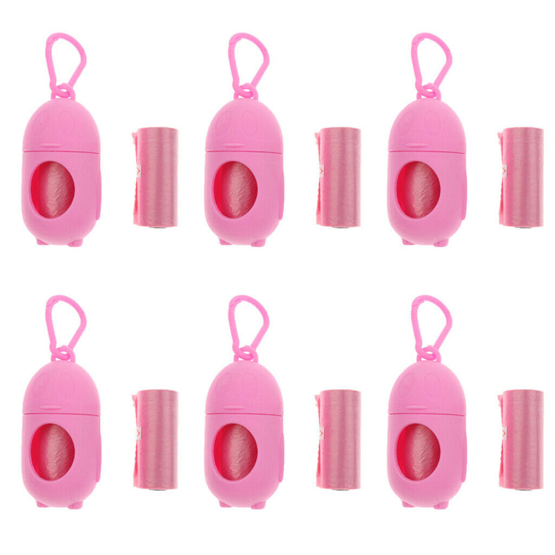 Easy Carry Travel Pet Waste Bag Plastic Dog Poop Bags With Dispenser Clip
