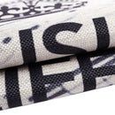 With "MUSIC IS MY LIFE" concert notes flax pillowcase office cushions pillo W3D8
