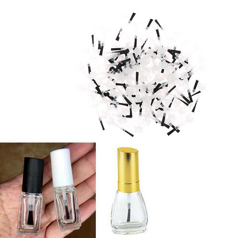 100Pc Nail Polish Applicator Brushes Replacement Liquid Dipping Gel Brus Hn