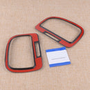 2Pcs ABS Carbon Fiber Front Side Air Vent Outlet Frame Fit For VW MK6 2008-2012