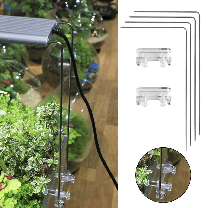 Lighting Holder Stainless Steel Screwdriver Fish Tank Aquarium Light Stand Kit