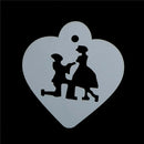Lovely Wedding Decoration Cake Stencil Couple Lover Cookie Stencils Cake Tool JR