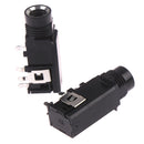 3pcs/lot 6.35mm Jack stereo female socket connector audio adapter 4pin.ES