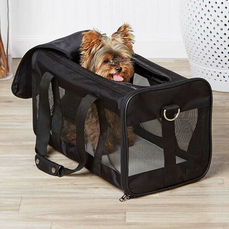 Collapsible Pet Carrier For Cat And Puppy,Top Loading, Sturdy Bottom, Adjus