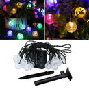 LED Solar Fairy Light Bulb String Outdoor Wedding  Colorful 9.5m 50Bulbs