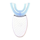 Ultrasonic Electric Toothbrush U-Type Sonic Whitening Silicone Brush White