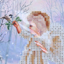 DIY 5D Diamond Painting Embroidery Snow Angel Feeding Birds Cross Stitch To