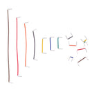 140pcs solderless breadboard jumper cable wire kit box DIY shield  ME