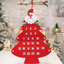 Christmas Hanging Advent Calendar Countdown To Christmas Tree Gift Ornament A3Z4