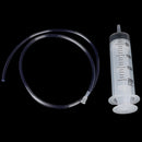 200ml Large Capacity Syringe Reusable Pump Oil Measuring with 1m Silicone Tub OZ