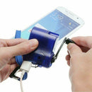 Mini Hand Crank Power Manual Generator Travel Emergency USB Phone Charger