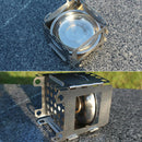 Mini Outdoor Stainless Steel heating folding wood Stove Fr Camping Picnic BBQ
