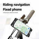 US-ZJ053 Silicone Bicycle Handlebar Phone Holder Bracket for 4-6 inch Cell Phone