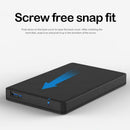 Blueendless 2.5 inch Hard Disk Case SATA Micro-B to USB A 3.0 SSD HDD Box for