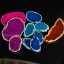 Agate Slices Geode Polished Irregular Crystal Quartz Healing Reiki Stone LJ