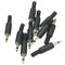 10Pcs 3.5mm 1/8" Male Mono Jack Plug Audio Solder Connector DIY Supplies wer