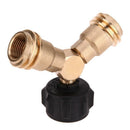 Propane Splitter, Propane Tank Y Splitter Adapter With Valves, 2 Way Lp Gas O3R1