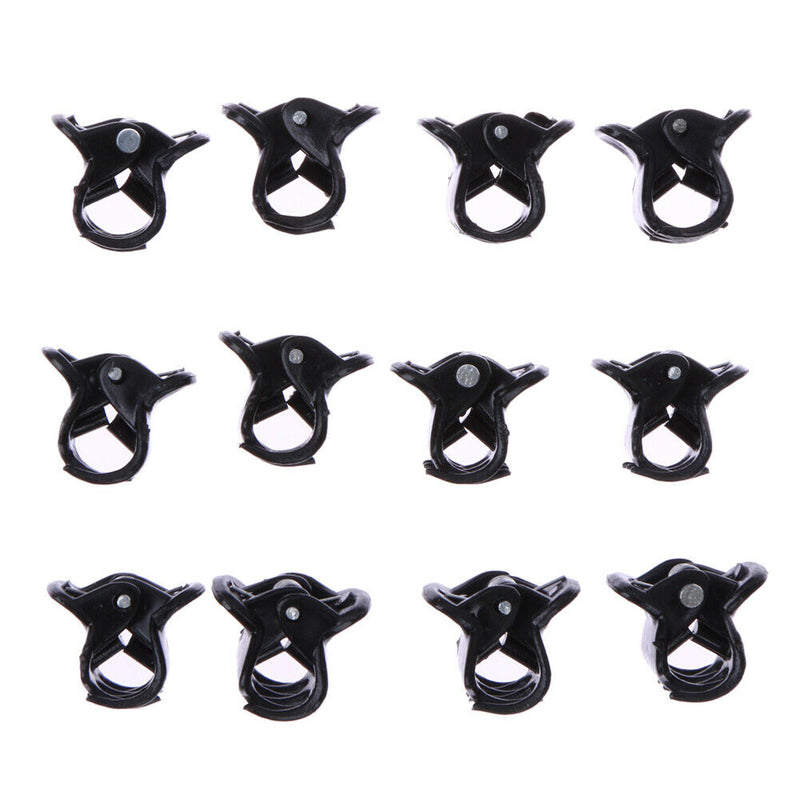 100pcs/Bag Black Hair Clips Clipper Clamp For Women Ladies Plastic 6 Claws