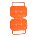 portable plastic container 6 eggs holder folding egg storage box handle case  JR