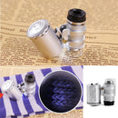 60X Magnifying Magnifier Microscope Jeweler Eye Jewelry Loupe Loop Led Light Ew