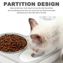Dog Cat Water and Food Bowl Set, No-Spill Detachable Automatic Water Dispen P3C3