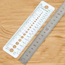 3pcs Knitting Needle Gauge Sizer Measure Metric US/UK Size Ruler Tool