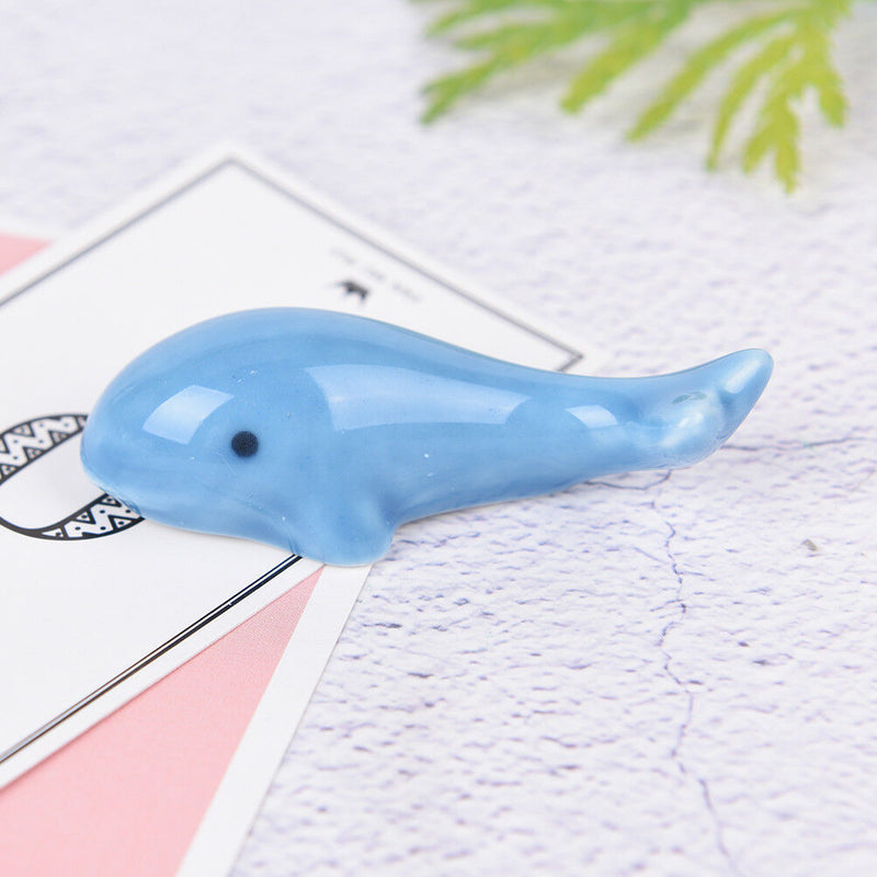 1x Nail Brush Pen Rack Ceramic Stand Holder Lovely dolphin Manicure Nail Art Gw