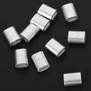 10 PCS 3mm Aluminium Alloy Wire Rope Ferrules