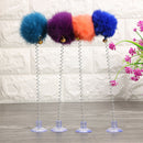 5pcs/set Bell Plush Ball Spring Cat Scratch Toys Pet  Training Sucker Toys