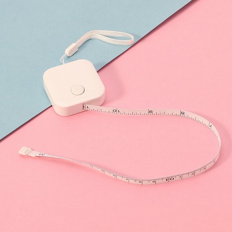 1.5m*7mm Candy Color Small Plastic Retractable Tape Measure School Office Supply
